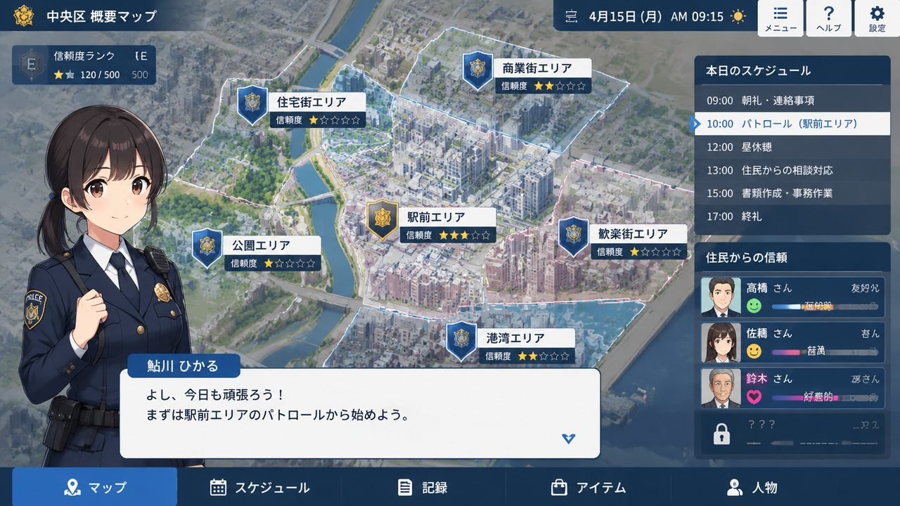 极道无赖EX 女警鮎川光 角色路线 展示图 1